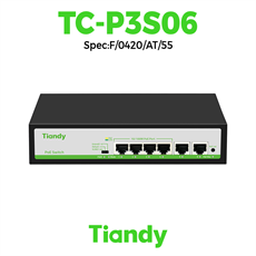 Switch Tiandy POE 4 cổng TC-P3S06 Spec:F/0420/AT/55