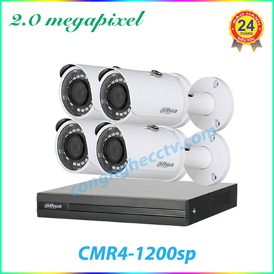 Trọn Bộ 4 Camera Quan Sát  Dahua CMR4-1200sp