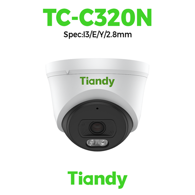 Camera Tiandy IP Dome hồng ngoại 2MP  TC-C320N Spec:I3/E/Y/2.8mm
