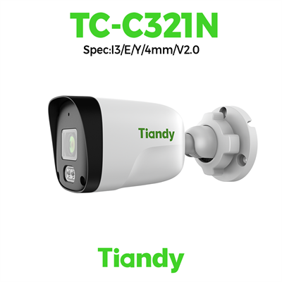 Camera Tiandy IP Dome hồng ngoại 2MP TC-C321N Spec:I3/E/Y/4mm/V2.0