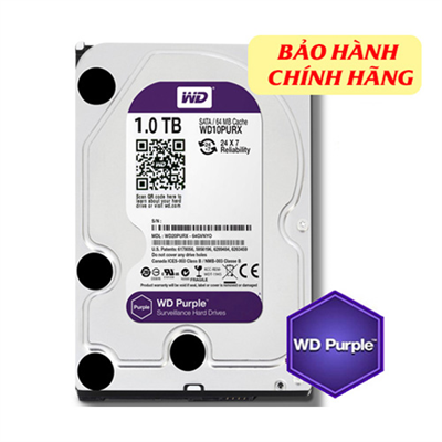 HDD 1TB WESTERN TÍM chuyên dụng cho camera