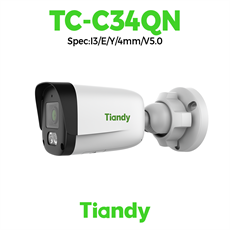 Camera Tiandy IP Thân ngoài trời hồng ngoại 4MP TC-C34QN Spec:I3/E/Y/4mm/V5.0