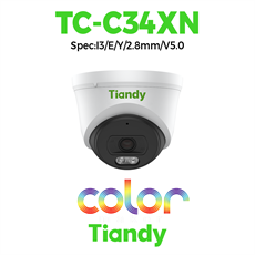 Camera Tiandy IP Dome hồng ngoại 4MP TC-C34XN Spec:I3/E/Y/2.8mm/V5.0