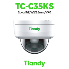 Camera Tiandy IP Dome IK10 Starlight hồng ngoại 5MP TC-C35KS Spec:I3/E/Y/S/2.8mm/V5.0