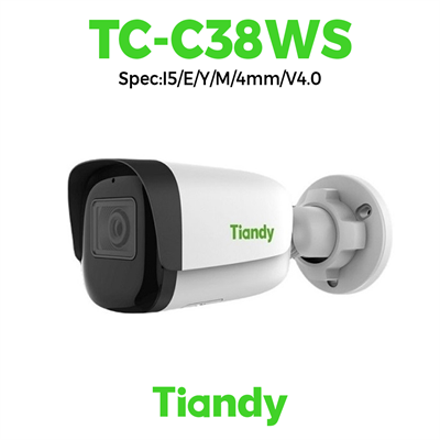 Camera Tiandy IP Thân Starlight  hồng ngoại 8MP TC-C38WS Spec:I5/E/Y/M/4mm/V4.0