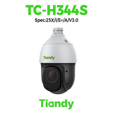Camera Tiandy IP Speed Dome Tubor AI+ hồng ngoại 4MP - 4 inch TC-H344S Spec:25X/I/E+/A/V3.0