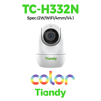 Camera Tiandy Wifi Quay/Quét trong nhà 3MP Color Maker & hồng ngoại TC-H332N Spec:I2W/WIFI/4mm/V4.1