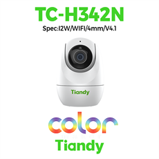 Camera Tiandy Wifi Quay/Quét trong nhà 4MP Color Maker & hồng ngoại TC-H342N Spec:I2W/WIFI/4mm/V4.1