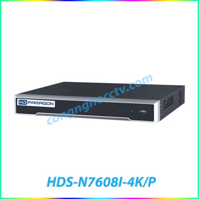 Đầu ghi hình camera IP 8 HDPARAGON HDS-N7608I-4K/P