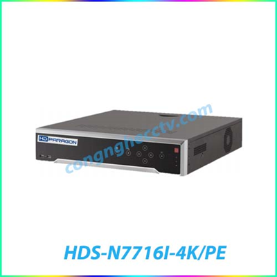 Đầu ghi hình camera IP PoE 16 kênh HDPARAGON HDS-N7716I-4K/PE