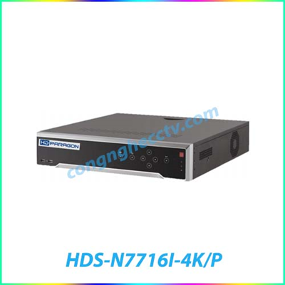 Đầu ghi hình camera IP PoE 16 kênh HDPARAGON HDS-N7716I-4K/P