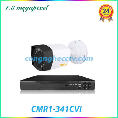 Trọn Bộ 1 Camera Quan Sát  ETECH  CMR1-341CVI