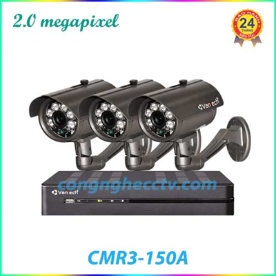 Trọn Bộ 3 Camera Quan Sát VANTECH CMR3-150A