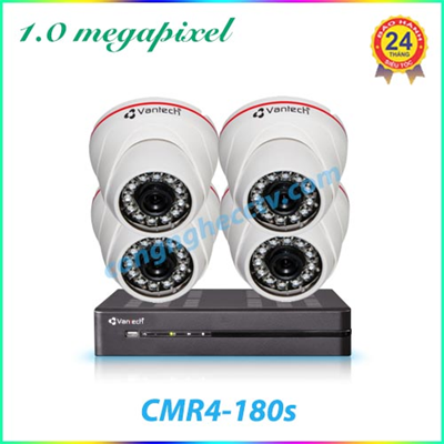 Trọn Bộ 4 Camera Quan Sát  DAHUA  CMR4-180S