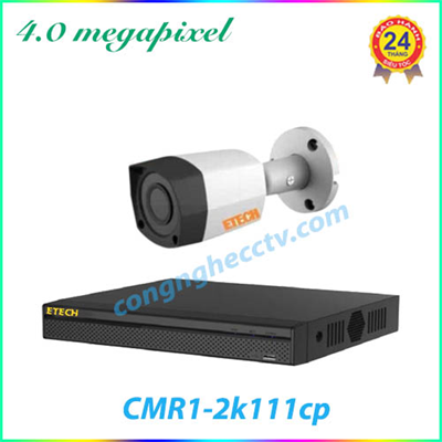 Trọn Bộ 1 Camera Quan Sát  ETECH  CMR1-2K111CP