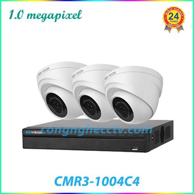 Trọn Bộ 3 Camera Quan Sát  KBvision CMR3-1004C4