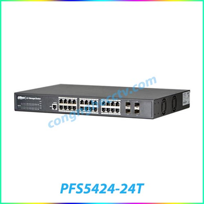 24 port 10/100/1000Mbps Switch DAHUA PFS5424-24T