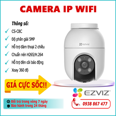 Camera IP Wifi EZIVIZ CS-C8C 5.0MP lắp đặt ngoài trời