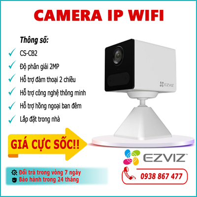 Camera IP Wifi EZVIZ CS-CB2 2.0MP lắp đặt trong nhà