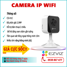 Camera IP Wifi EZVIZ CS-H1C 2.0MP lắp đặt trong nhà