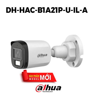 Camera HDCVI SMART DUAL LIGHT Dahua DH-HAC-B1A21P-U-IL-A 2MP