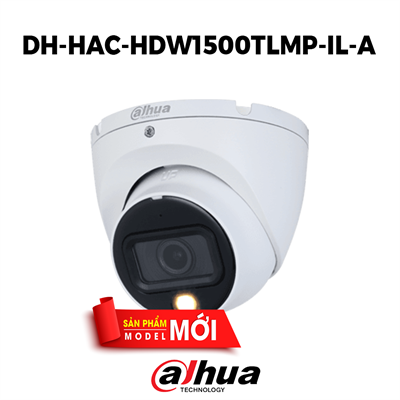 Camera HDCVI SMART DUAL LIGHT Dahua DH-HAC-HDW1500TLMP-IL-A 5MP