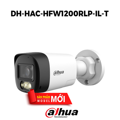 Camera HDCVI SMART DUAL LIGHT HDCVI TWO-WAY TALK Dahua DH-HAC-HFW1200RLP-IL-T 2MP