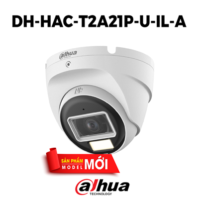 Camera HDCVI SMART DUAL LIGHT Dahua DH-HAC-T2A21P-U-IL-A 2MP
