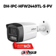 Camera IP Dahua DH-IPC-HFW2449TL-S-PV 4MP WIZSENSE 2 SMART DUAL LIGHT ACTIVE DETERRENCE