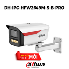 Camera IP Dahua DH-IPC-HFW2649M-S-B-PRO 6MP WIZSENSE 2 WIZCOLOR