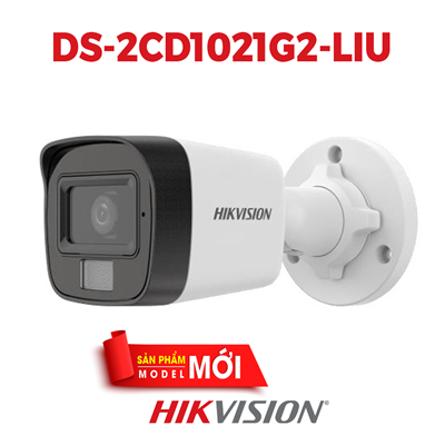 Camera thân IP HIKVISION DS-2CD1021G2-LIU 2.0MP đèn kép chống báo động giả