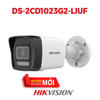 Camera thân IP HIKVISION DS-2CD1023G2-LIUF 2MP đèn kép