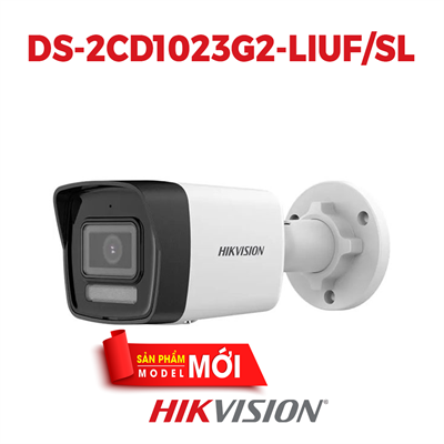 Camera thân IP HIKVISION DS-2CD1023G2-LIUF/SL 2MP đèn kép