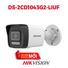 Camera thân IP HIKVISION DS-2CD1043G2-LIUF 4MP đèn kép