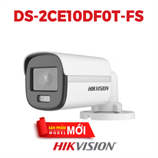 CAMERA COLORVU TVI HIKVISION DS-2CE10DF0T-FS 2MP - HÌNH ẢNH MÀU SẮC 24/7