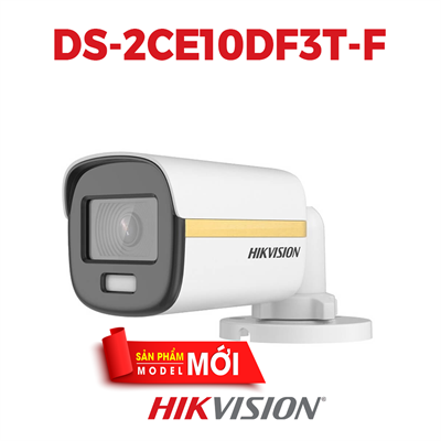 CAMERA TVI COLORVU HIKVISION DS-2CE10DF3T-F CHỐNG NGƯỢC SÁNG 2 MP - HÌNH ẢNH MÀU SẮC 24/7