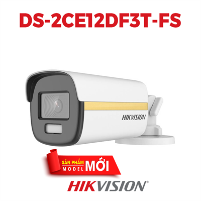 CAMERA TVI COLORVU HIKVISION DS-2CE12DF3T-FS CHỐNG NGƯỢC SÁNG 2MP - HÌNH ẢNH MÀU SẮC 24/7