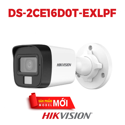 CAMERA TVI HIKVISION DS-2CE16D0T-EXLPF 2MP ĐÈN KÉP HỒNG NGOẠI & ÁNH SÁNG TRẮNG