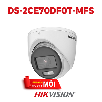 CAMERA COLORVU TVI HIKVISION DS-2CE70DF0T-MFS 2MP - HÌNH ẢNH MÀU SẮC 24/7