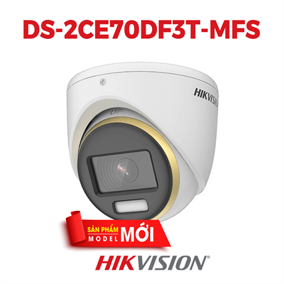 CAMERA TVI COLORVU HIKVISION DS-2CE70DF3T-MFS CHỐNG NGƯỢC SÁNG 2MP - HÌNH ẢNH MÀU SẮC 24/7