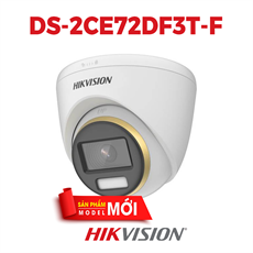 CAMERA TVI COLORVU HIKVISION DS-2CE72DF3T-F CHỐNG NGƯỢC SÁNG 2MP - HÌNH ẢNH MÀU SẮC 24/7