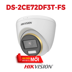 CAMERA TVI COLORVU HIKVISION DS-2CE72DF3T-FS CHỐNG NGƯỢC SÁNG 2MP - HÌNH ẢNH MÀU SẮC 24/7