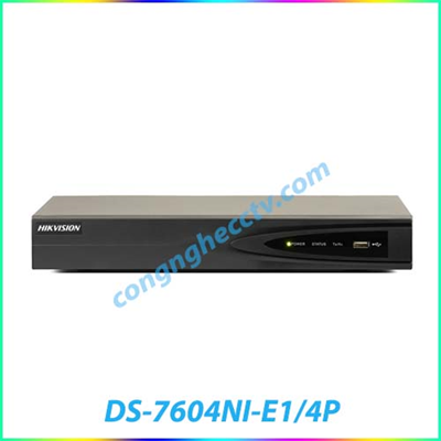 ĐẦU GHI HÌNH IP DS-7604NI-E1/4P 4 CỔNG POE