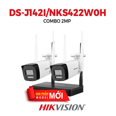 COMBO CAMERA WIFI GIA ĐÌNH HIKVISION 2MP DS-J142I/NKS422W0H