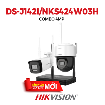 COMBO 4MP IP Wifi HIKVISION DS-J142I/NKS424W03H