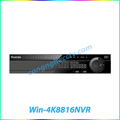 Đầu ghi hình camera IP 16 kênh QUESTEK Win-4K8816NVR