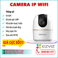 Camera IP Wifi KBVISION KX-A3W 3.0MP lắp đặt trong nhà