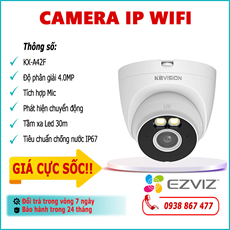 Camera IP Wifi KBVISION KX-A42F 4.0MP lắp đặt trong nhà