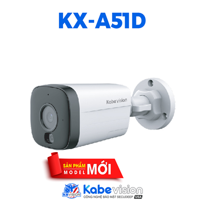 Camera IP WiFi thân KBVISION ngoài trời Ánh sáng kép KX-A51D 5.0MP