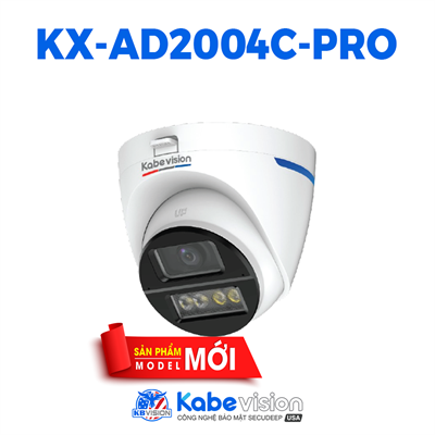 Camera Dome HDCVI KBVISION KX-AD2004C-PRO Ánh sáng kép Color Pro 2.0MP